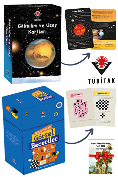 Tübitak Yayınları Astronomy and Space Cards+Mind Games Visual Skills