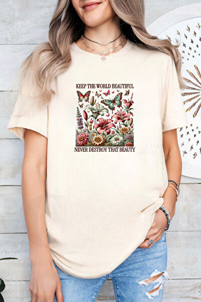 Sarah's Boutique Women's T-shirt – 100% cotton – World Beautiful