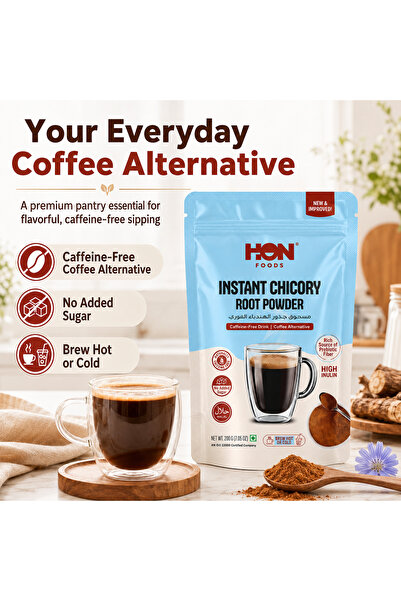 HON FOODS Instant Mix Chicory Root Powder (caffeine- free Coffee Substitute) ...