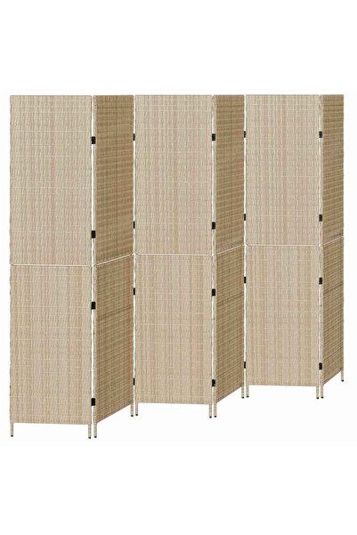 vidaxl Separator de cameră Manual Bej 292 x 180 cm poliratan