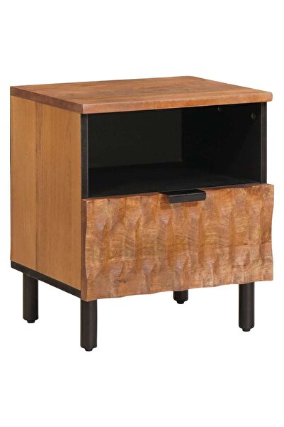 vidaxl Dulap de noapte Maro 40 x 33 x 46 cm Lemn de mango solid