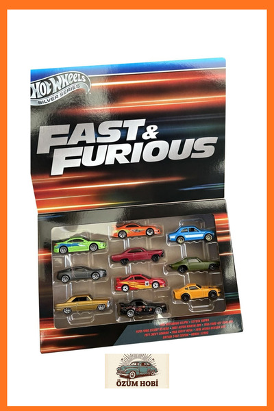 Hotwhells Fast and Furious 10'lu set