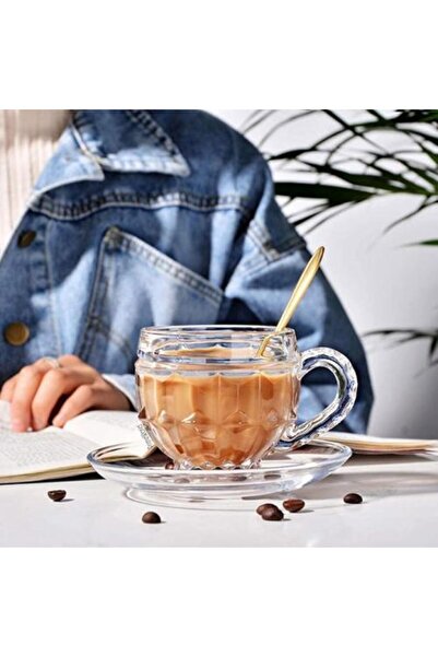 Generic Glass Tea Cups Set 6 Pieces