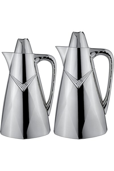 Generic طقم ترمس السيف، عازل حراريًا للشاي والقهوة، قطعتين، الحجم: 0.75/1.0 ل...