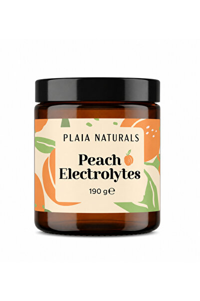Plaia Naturals Peach Electrolyte - Şeftali Aromalı Elektrolit Tozu - 30 Servis