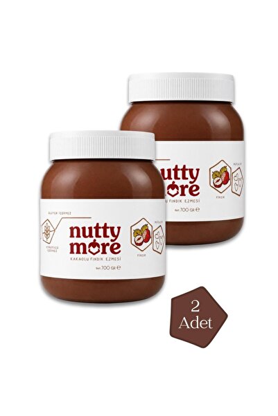 Nutty More Nuttymore Kakaolu Fındık Ezmesi %13 700 gr x 2 Adet