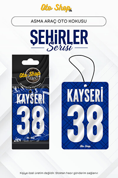 OTOSHOPTR KAYSERİ 38 Şehir Kokuları Serisi Oto Araç Kokusu