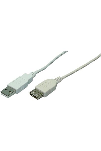 LogiLink Cablu prelungitor USB 2.0, Tată/Mamă, Gri, 2 m