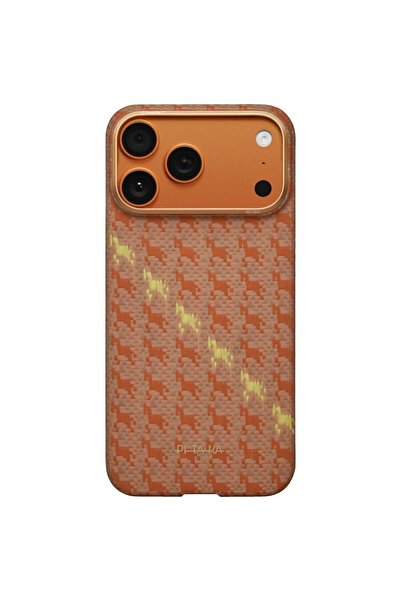 PITAKA Happiness Rides Edge Case MagSafe за iPhone 17 Pro Max Амбър