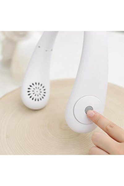 Leski Mini ventilator portabil, Leski, Model compact și portabil, Alimentare USB 5V, Flux de aer răcoritor, Ușor de utilizat și confortabil în zilele călduroase, Ideal pentru birou, cameră, mașină, călătorii și vară, 24 x 18 cm, Alb