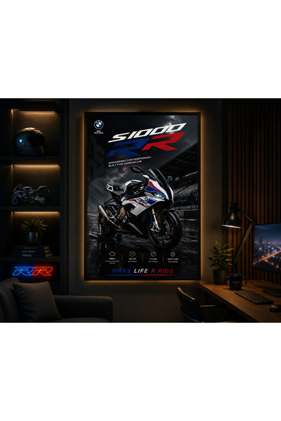 dwarıa BMW S1000RR Premium Poster | Superbike Efsanesi | 35x50 & 50x70
