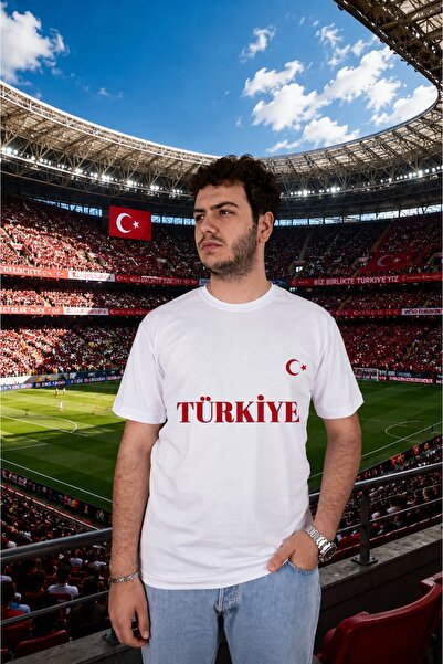Krays Turkey Moon Star Design Fan T-Shirt Cotton Regular Fit Printed World Cu...