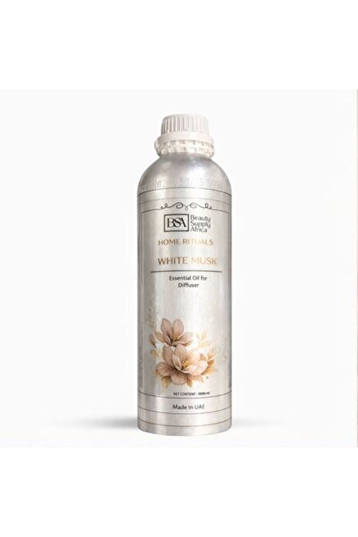 Beauty Supply Africa زيت معطر المسك الأبيض 1000 مل، زيت عطري فاخر للمنزل، رائ...