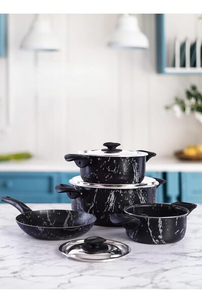 Generic Grande Cook 7-Piece Non-Stick Aluminum Cookware Set with Non-Stick Su...