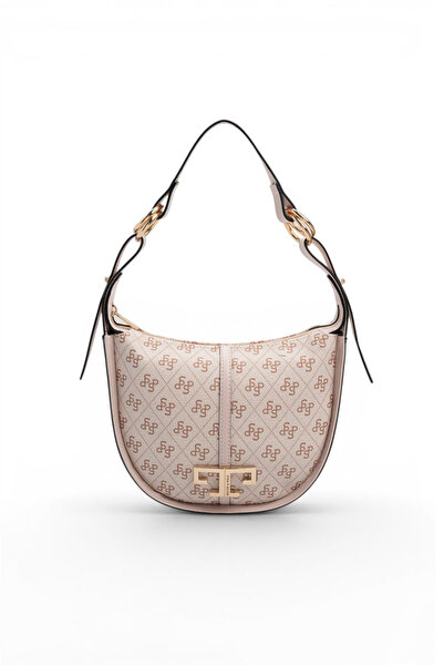 Silver Polo Pink - Powder Monogram Women's Shoulder Bag Sp1270