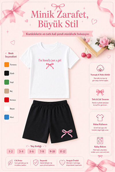 OVERMAX Set pentru copii cu imprimeu Just a Girl – Combinație din 2 piese: tr...