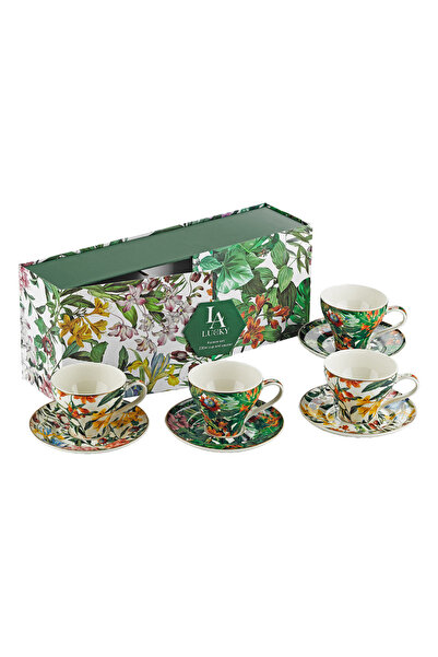 Lucky Art Violette Bone 4’lü Çay Fincanı Seti 230 ml