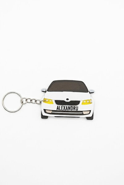 ChillOutlet Breloc Skoda Octavia personalizat cu prenumele Alexandru 6,6x5cm