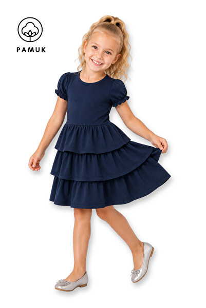 difa kids Rochie pentru fete, cu volane, ocazională, de vară, pentru copii