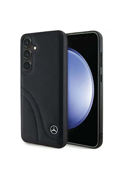 MERCEDES Husă din piele cu cusături curbate pentru Samsung Galaxy S24 Plus, n...