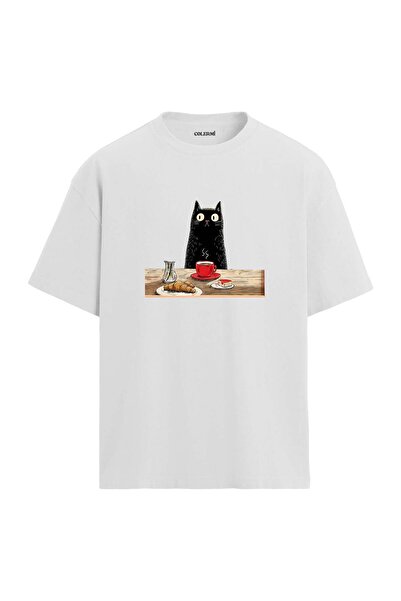 Colermi Cat Printed Oversize T-Shirt