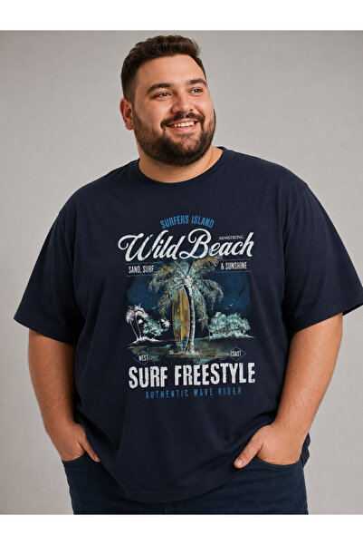 ANNEX Tricou pentru bărbați, mărime mare, din bumbac, cu croială confortabilă...