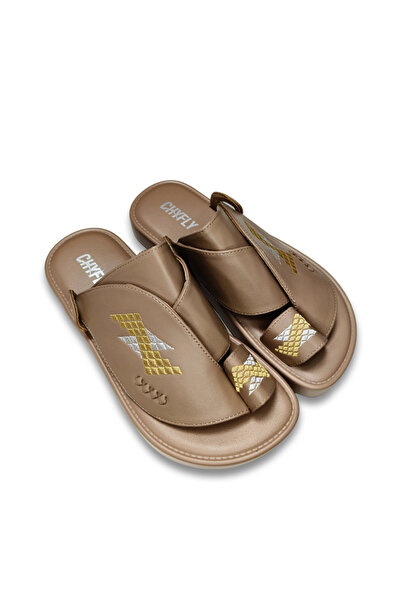 Khayrat Slipper صندل شرقي ميلانو فاخر - صندل رجالي فريد - مصنوع يدويًا، مفتوح...