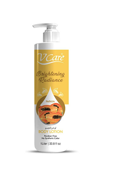 vcare لوشن الجسم المبيض بالبابايا من V Care - 1 لتر - منشط - ملطف - للبشرة ال...