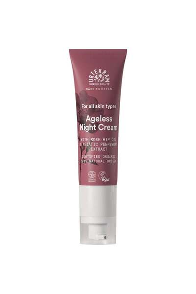 Urtekram Crema de noapte pentru orice tip de ten cu ulei de macese si extract...