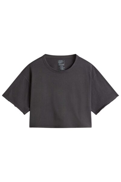 Vans Tricou de damă relaxat, scurt, cu mânecă scurtă, cu aspect spălat, mărim...