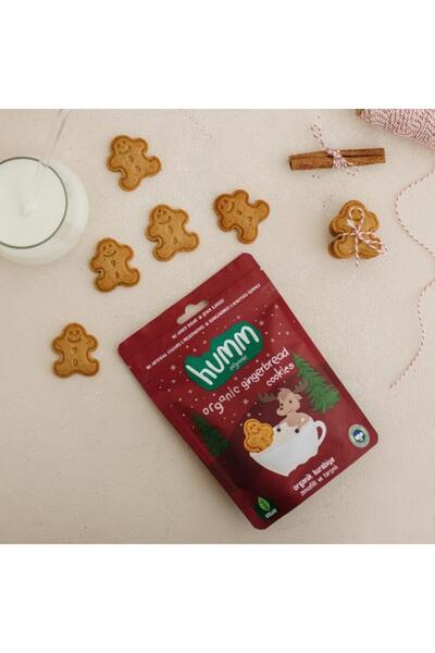 Humm Organic Organik Vegan Zencefilli ve Tarçınlı Kurabiye - 3 adet