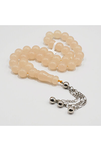 genernic Harbaya Rosary 33 Beads 12mm Soft Peach Prayer Beads 46.5g Premium T...