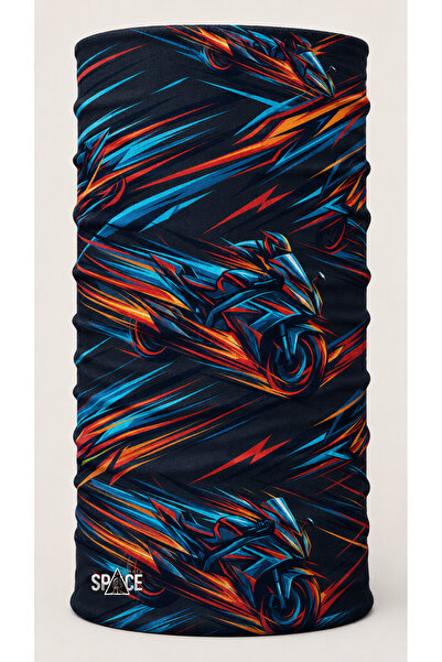 spacemoto Sport Motor Desenli Bandana Boyunluk Racing Rider Buff