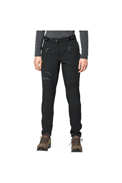 Jack Wolfskin Туристически панталони за жени Salmaser FW 2024-Черен-40