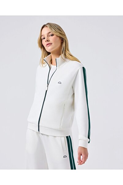 Ellesse 6SF1001-OF سترة نسائية بسحاب - أبيض فاتح