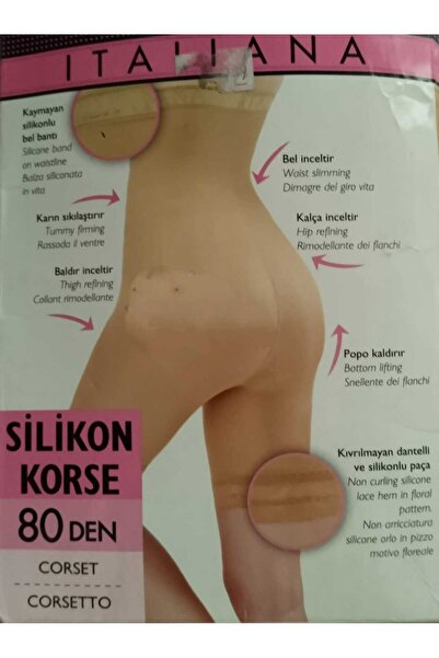 Stimor 500 Kadın Silikon Korse 80 Den