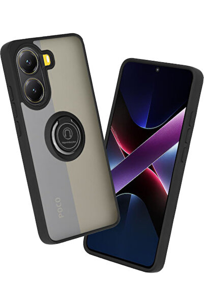 Techsuit Glinth Πίσω Κάλυμμα Σιλικόνης Μαύρο (Poco X7 Pro) Κωδικός: KF2346459