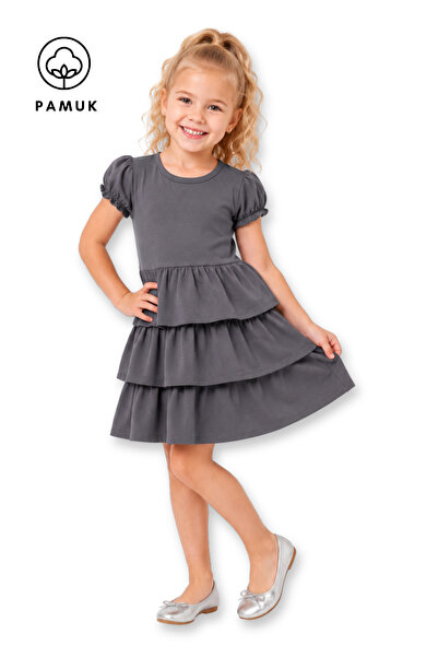 difa kids Rochie pentru fete, cu volane, ocazională, de vară, pentru copii