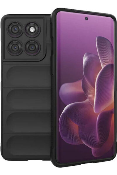 Techsuit Μαγική Πίσω Θήκη Σιλικόνης Μαύρη (Motorola Edge 60 Pro) Κωδικός: 77-...