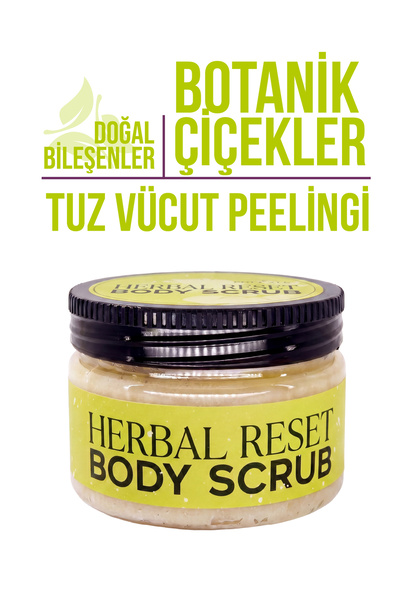 Polente Natural HERBAL RESET BODY SCRUB - Botanik Arındırıcı Tuz Vücut Peelin...