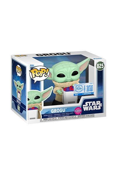 Funko Star Wars Pop! Grogu with Snack (Flocked) figür