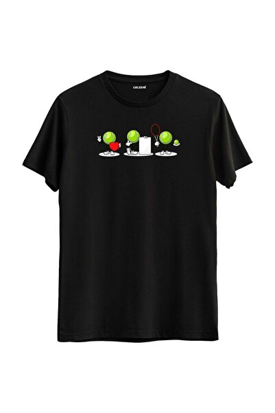 Colermi Cute Tennis Ball Characters Printed Unisex T-Shirt