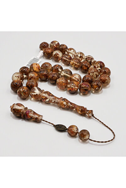 genernic Al-Madina Rose Rosary 33 Beads 12.5mm Encapsulated Rose Petal Prayer...