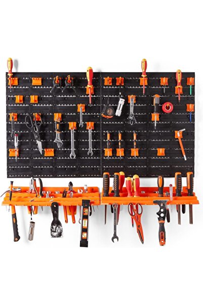 OEM Organizator de Atelier de Perete Tablă pentru Scule 69 x 54 cm Portocaliu