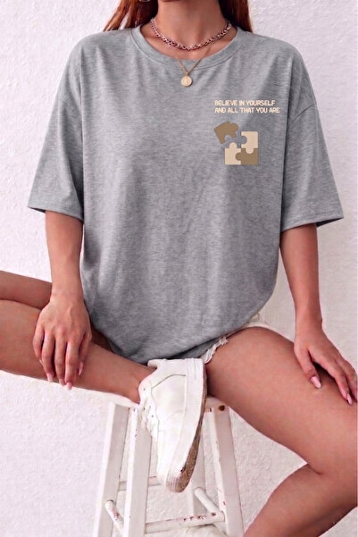 trendypassion Unisex Believe in Yourself Printed Design Tshirt
