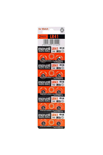 Maxell Αλκαλικές Μπαταρίες Ρολογιού LR41 1.5V 10 τεμάχια