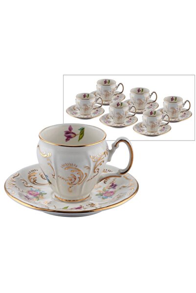 hediye Esterhomedecor 6 Person Porcelain Coffee Cup Set Wnt007
