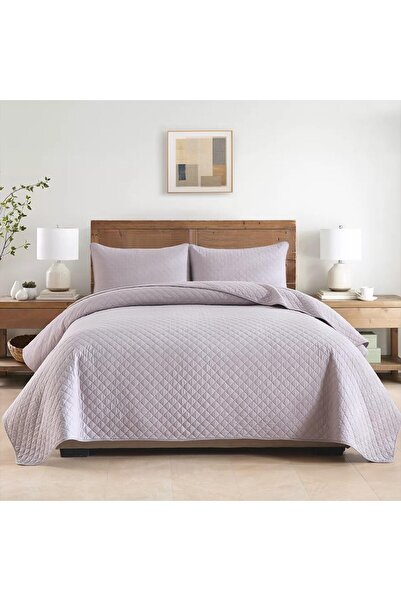 OEM Narzură pentru pat din bumbac 230x250 cm set husă pernă 50x75 cm 2 buc Alb