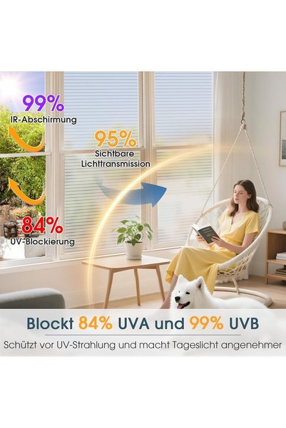 OEM Lifetree Folie pentru Geamuri Statică în Dungi Mată Confidențialitate UV 60x200 cm PVC