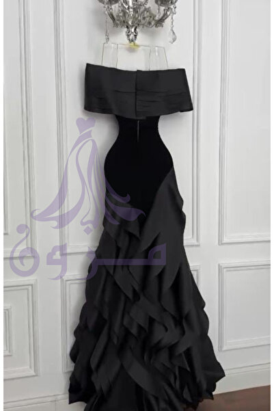 Gardenia Fashion فستان سهرة باربي شانتون كلوش بدون أكتاف